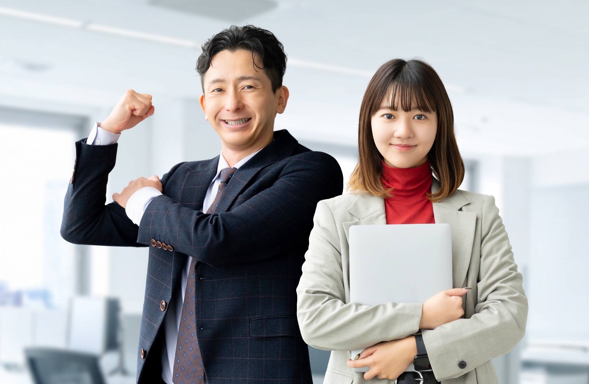 宅配で名刺を受け取るイメージ